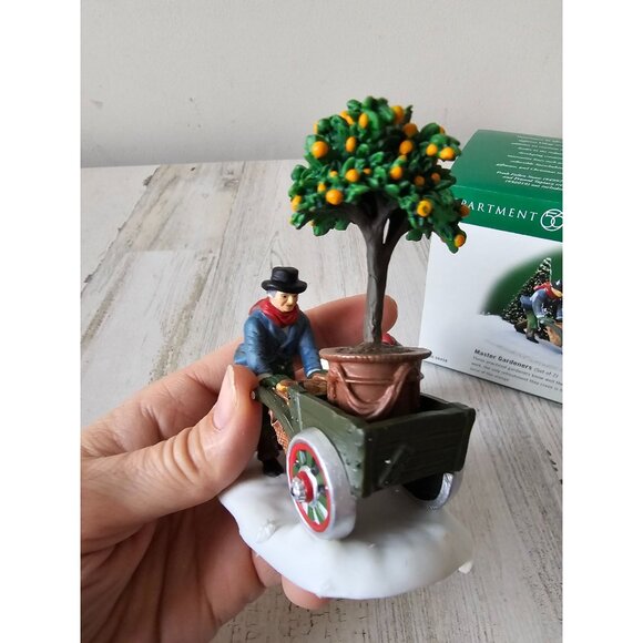 Dept 56 58458 Master gardeners tree planters people accessory Dickens cart - Picture 3 of 14